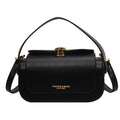 Borsa Donna Nera con Fibbia Dorata — Stile Elegante